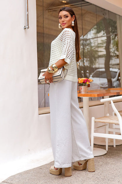 Blusa Conjunto Açucena - Blusa com Manga Curta e Top